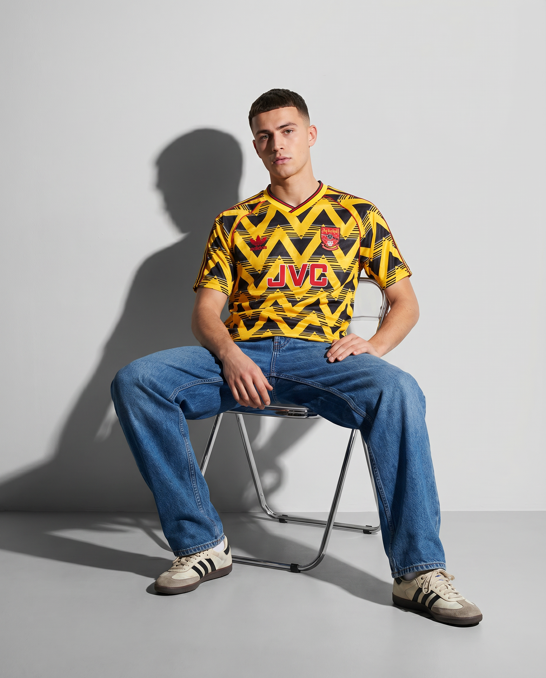 Arsenal 91/93 Away Retro Jersey — The Bruised Banana Icon - Gallery 5