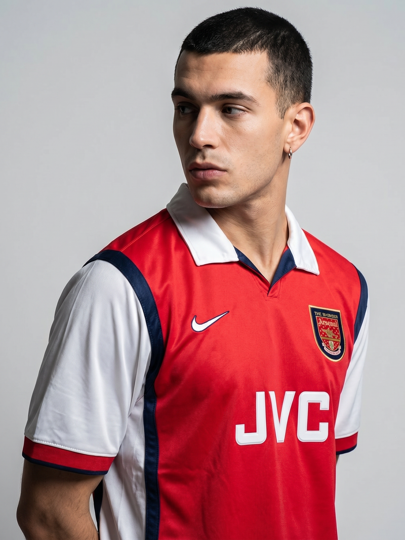 Arsenal 98/99 Home Retro — The Double Season in Red & White - Image 4
