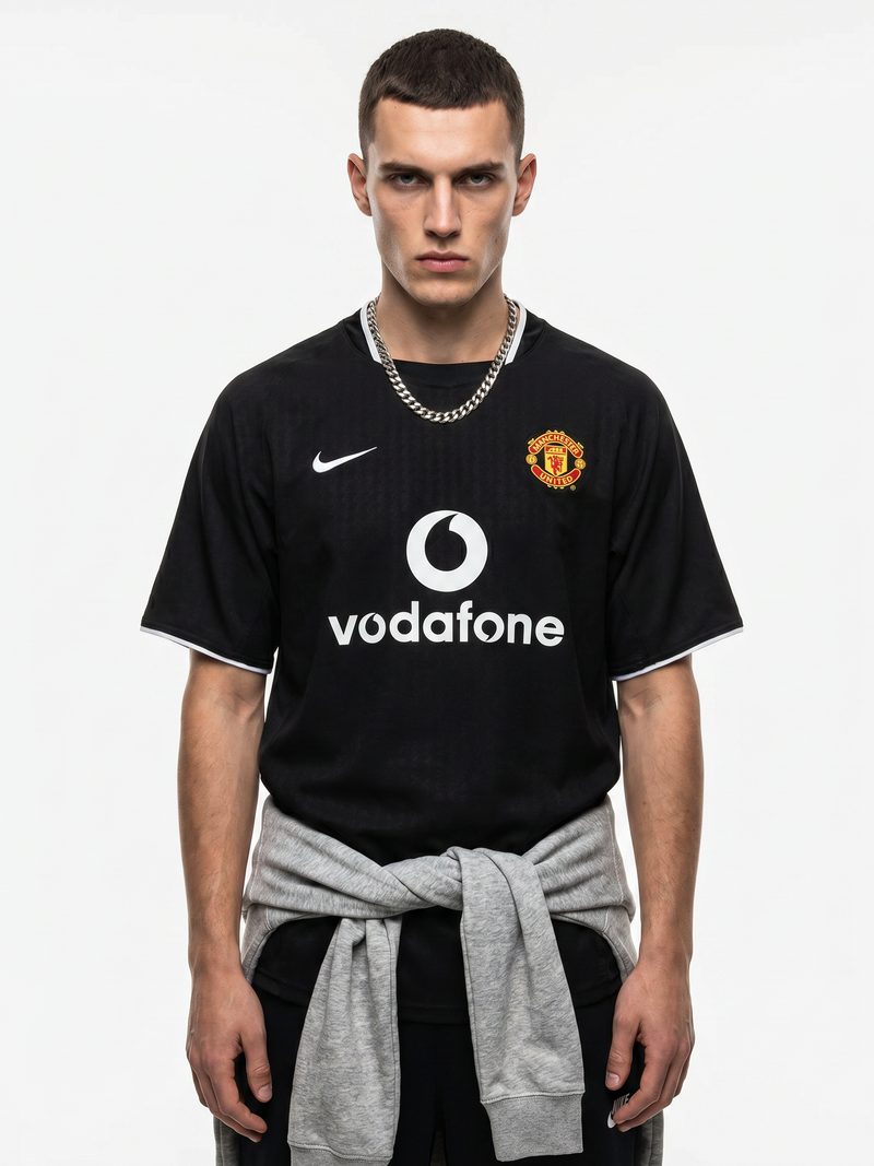 Manchester United 2003/05 Third Retro Jersey — Black Devils - Image 1