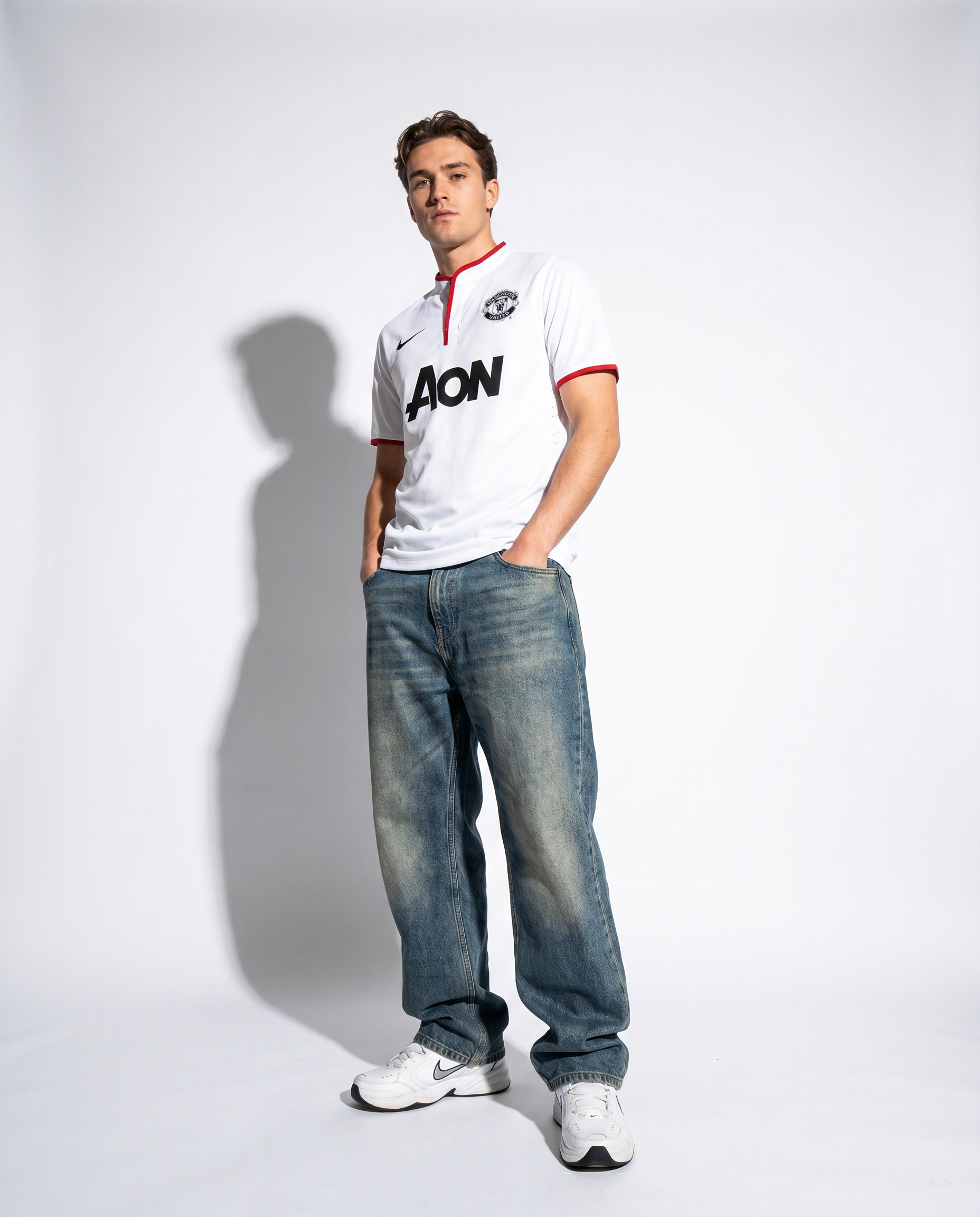Manchester United 2013/14 Away Retro Jersey — White Devils - Gallery 4