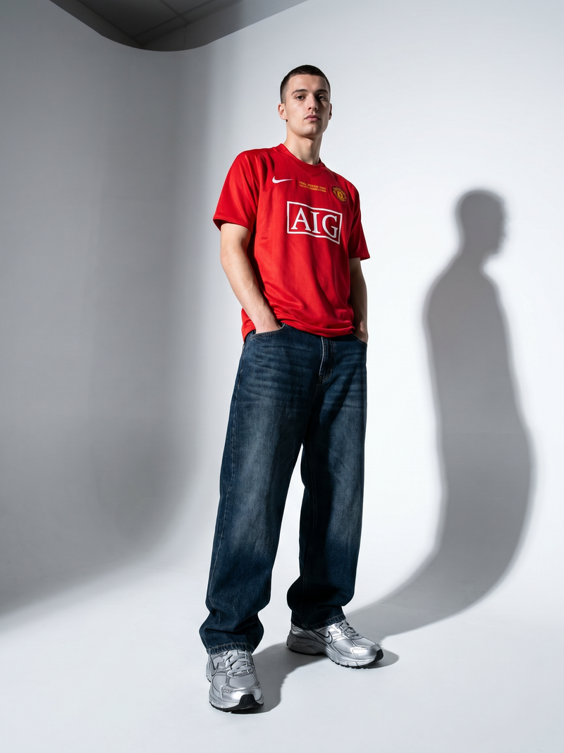 Manchester United 2007/08 Home Retro Jersey - Moscow Final - Image 3
