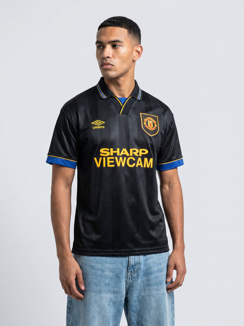 Manchester United 1993/95 Away Retro Jersey - The Double Winners - Image 2