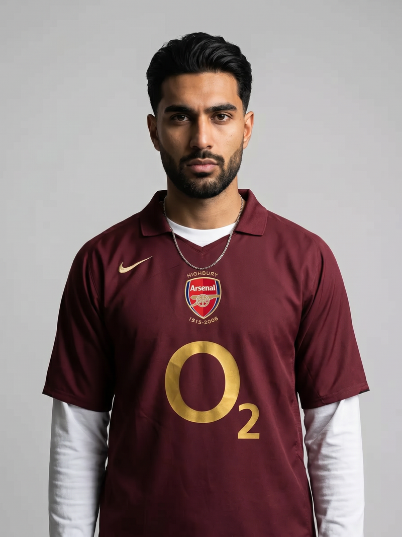 Arsenal 2005/06 Highbury Retro - Despedida Redcurrant - Image 4