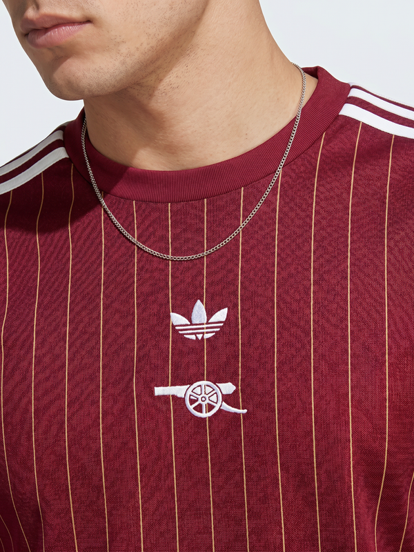 Arsenal Originals Pinstripe Shirt - Burgundy Heritage