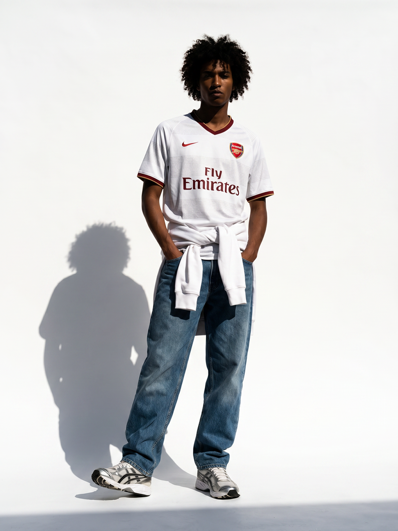 Arsenal Retro Away Shirt 07/08 - White Emirates Era - Image 3
