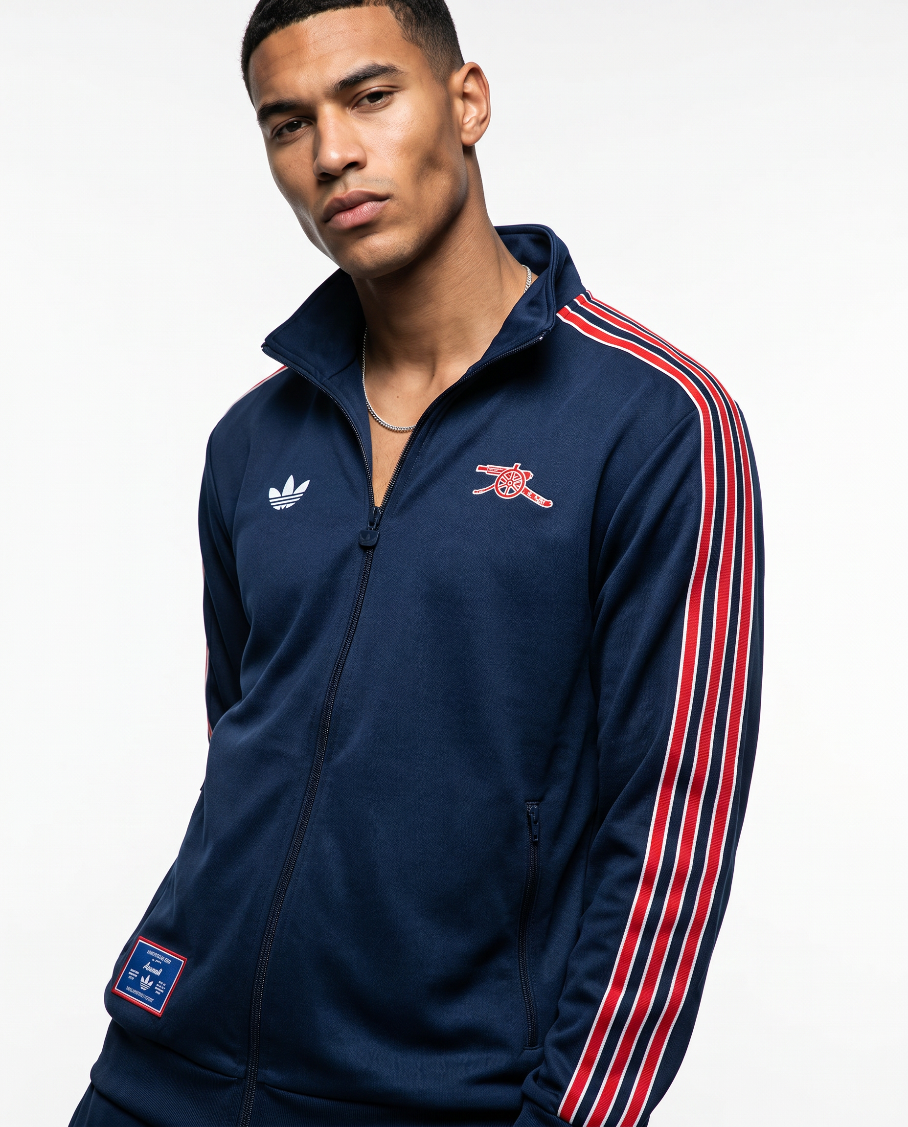 Arsenal Originals Track Jacket - Navy Eighties Edition - Gallery 1