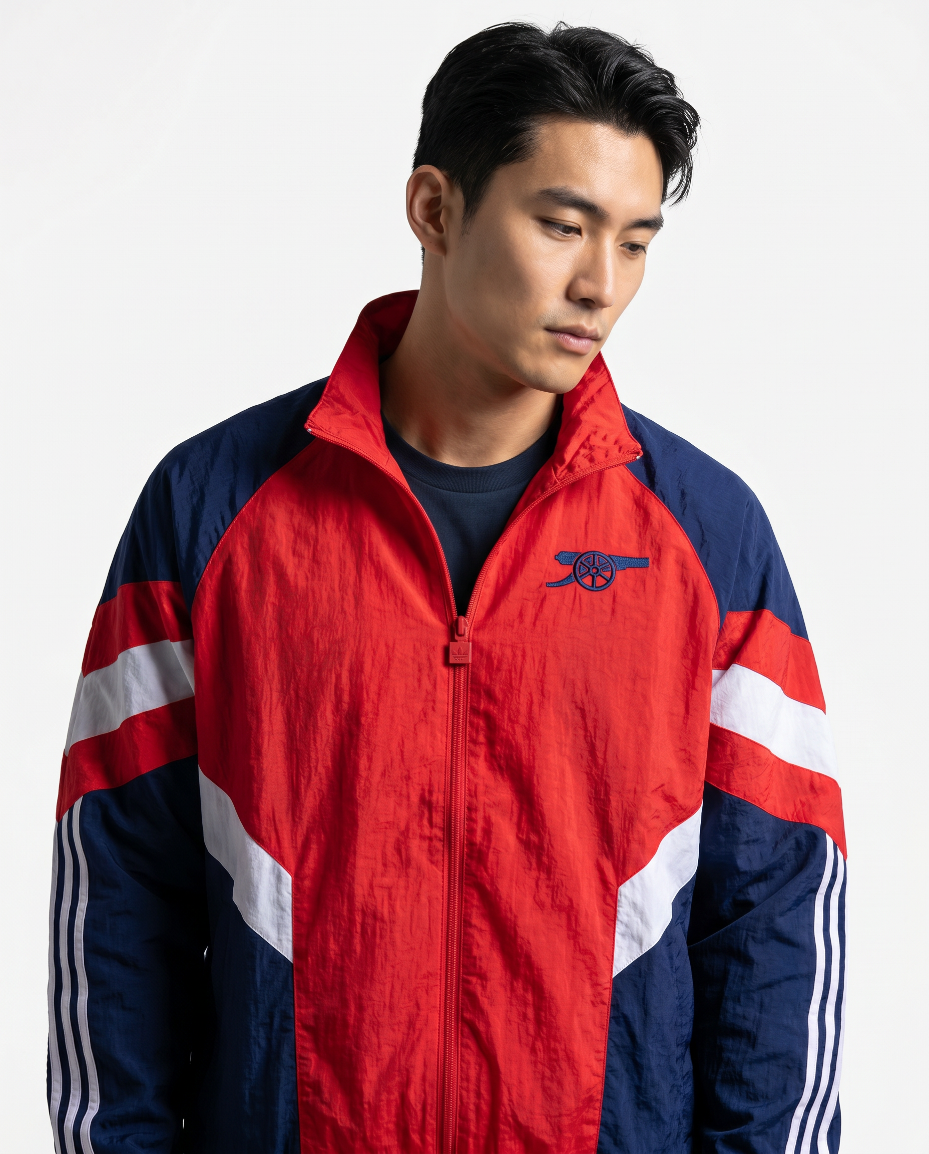 Arsenal Retro Track Jacket - Red & Navy Legends Edition - Gallery 2