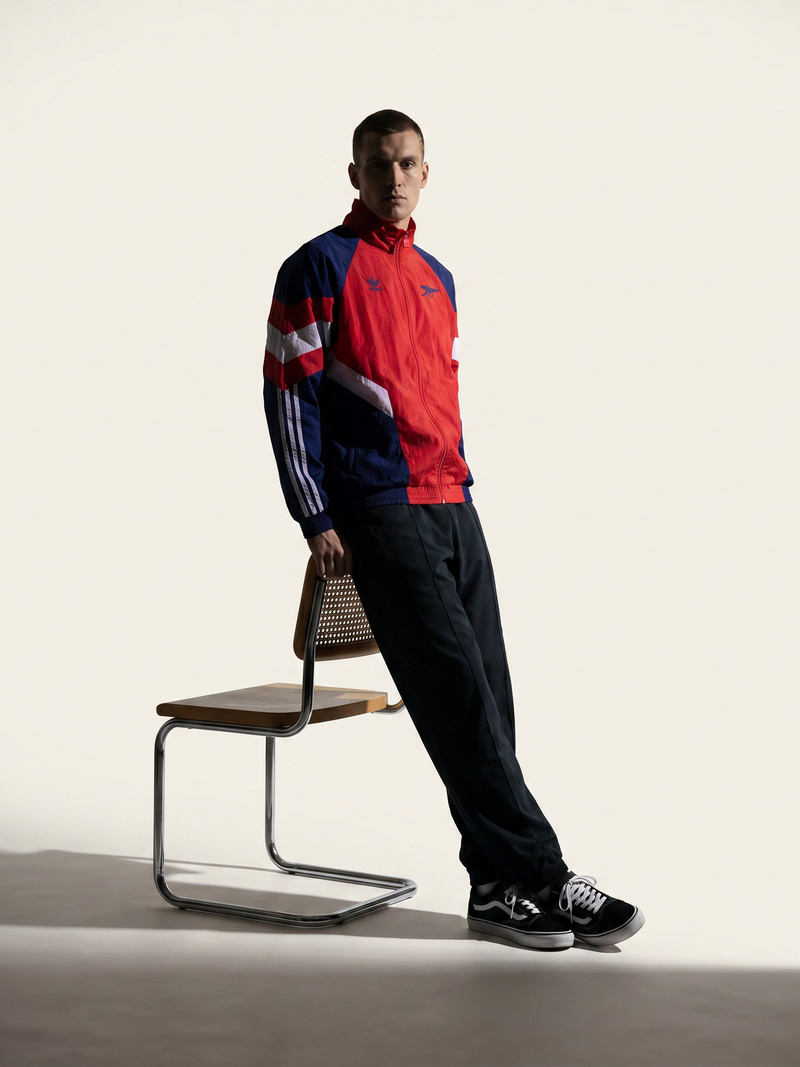 Arsenal Retro Track Jacket - Red & Navy Legends Edition - Image 4