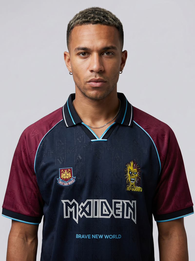 Iron Maiden x West Ham United 'Brave New World' Football Shirt - Image 1