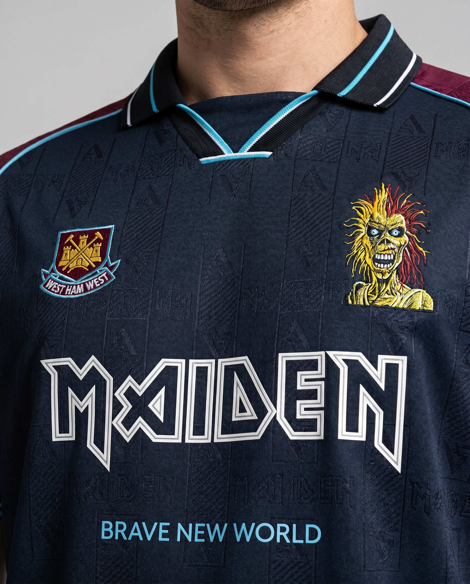 Iron Maiden x West Ham United 'Brave New World' Football Shirt - Gallery 2