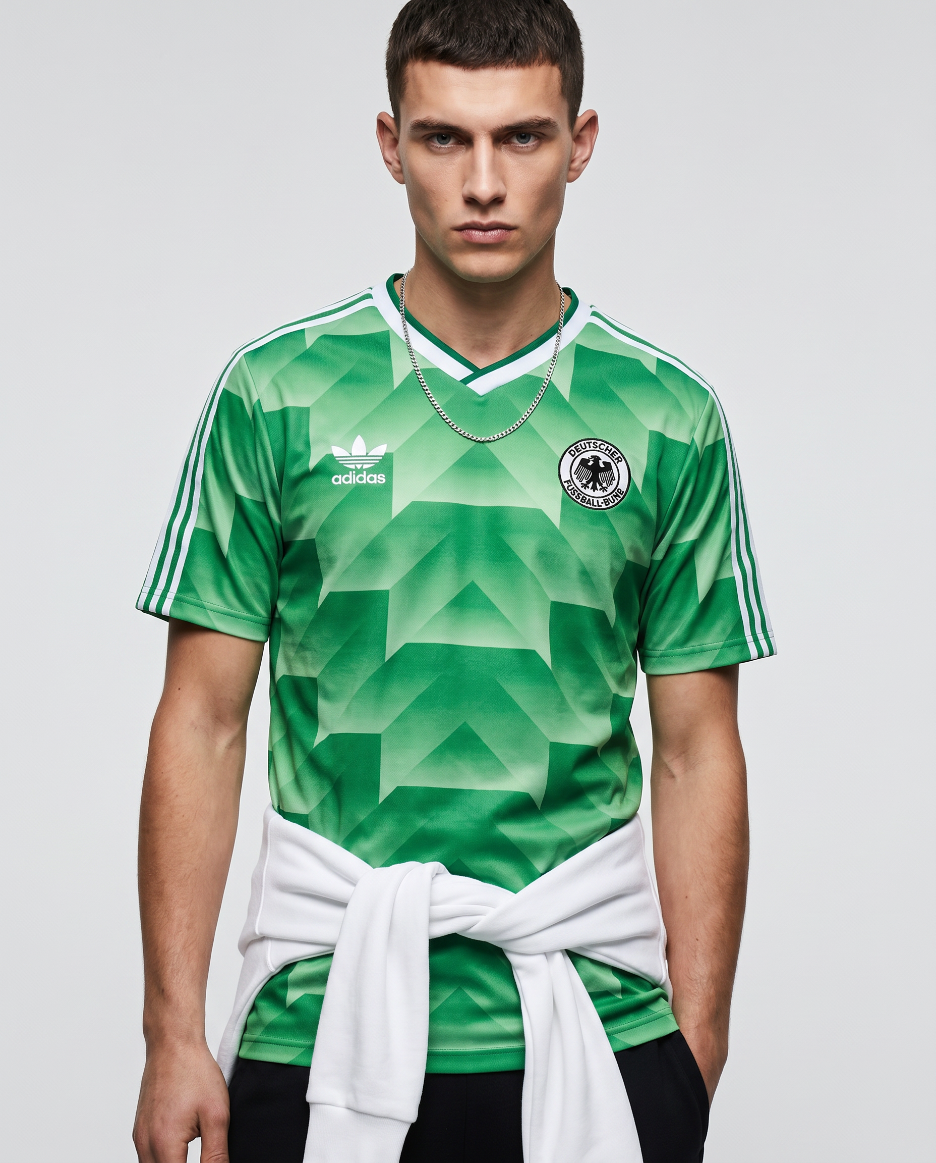 West Germany 1988 Away Retro — EURO Finalists Classic Green - Gallery 1