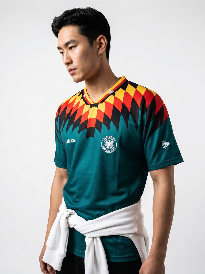 Germany 1994 Away Retro — Iconic Zigzag WC USA - Image 1