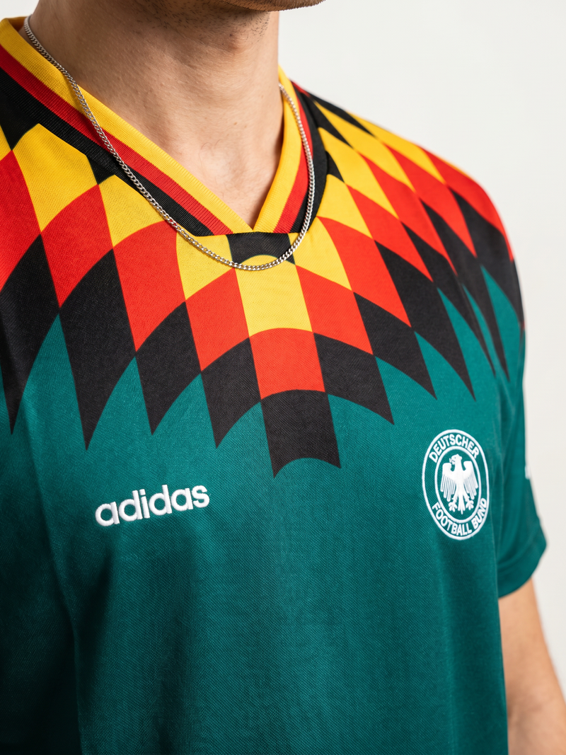 Germany 1994 Away Retro — Iconic Zigzag WC USA - Image 2