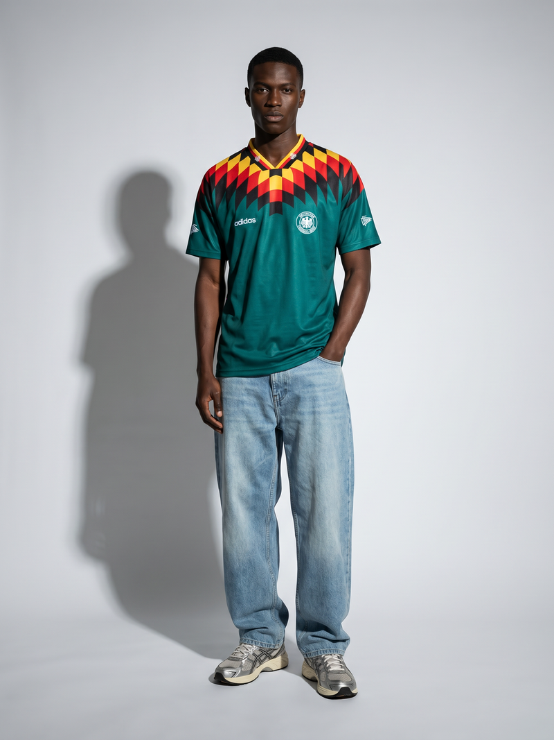 Germany 1994 Away Retro — Iconic Zigzag WC USA - Image 3