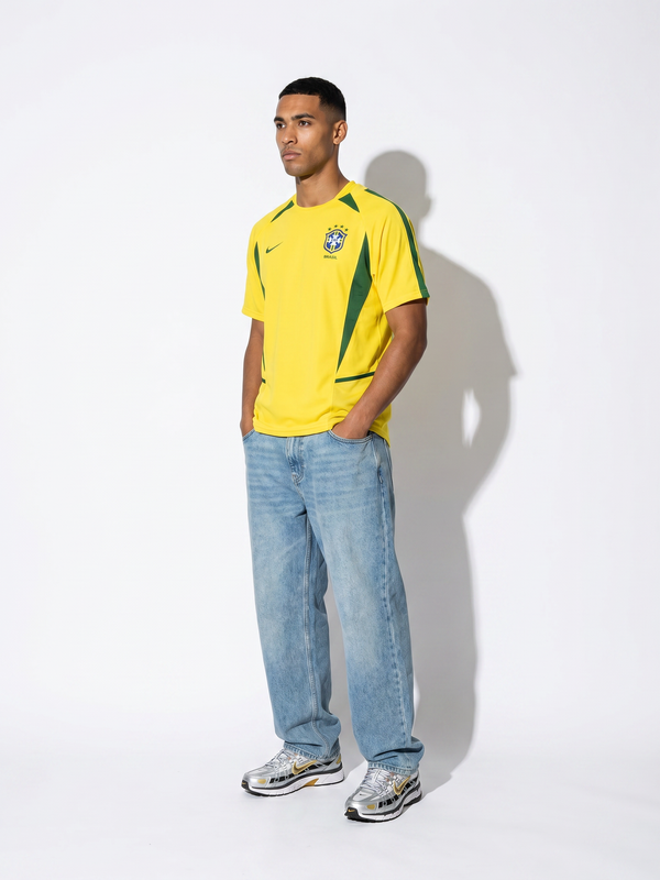 Brazil 2002 Home Retro Jersey — The World Cup Winners