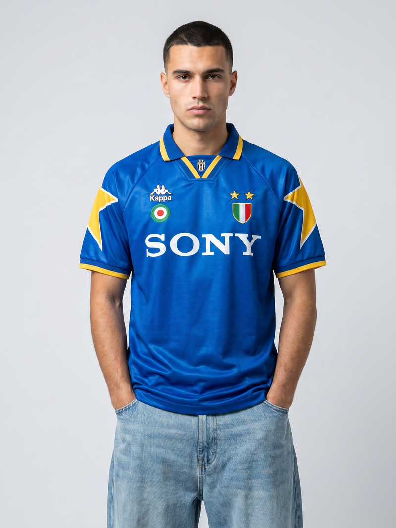 Juventus 95/96 Away Retro — The Bianconeri Blue Classic - Image 3