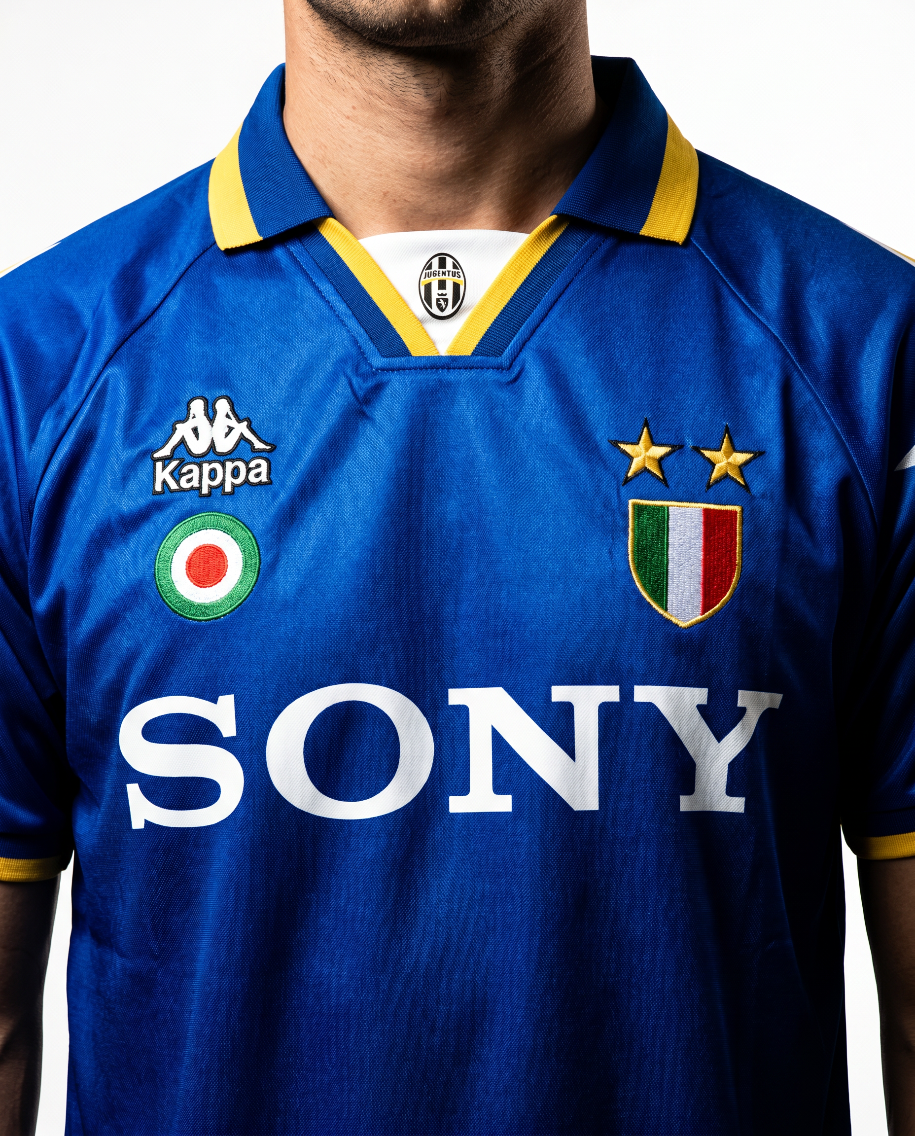 Juventus 95/96 Away Retro — The Bianconeri Blue Classic - Gallery 2
