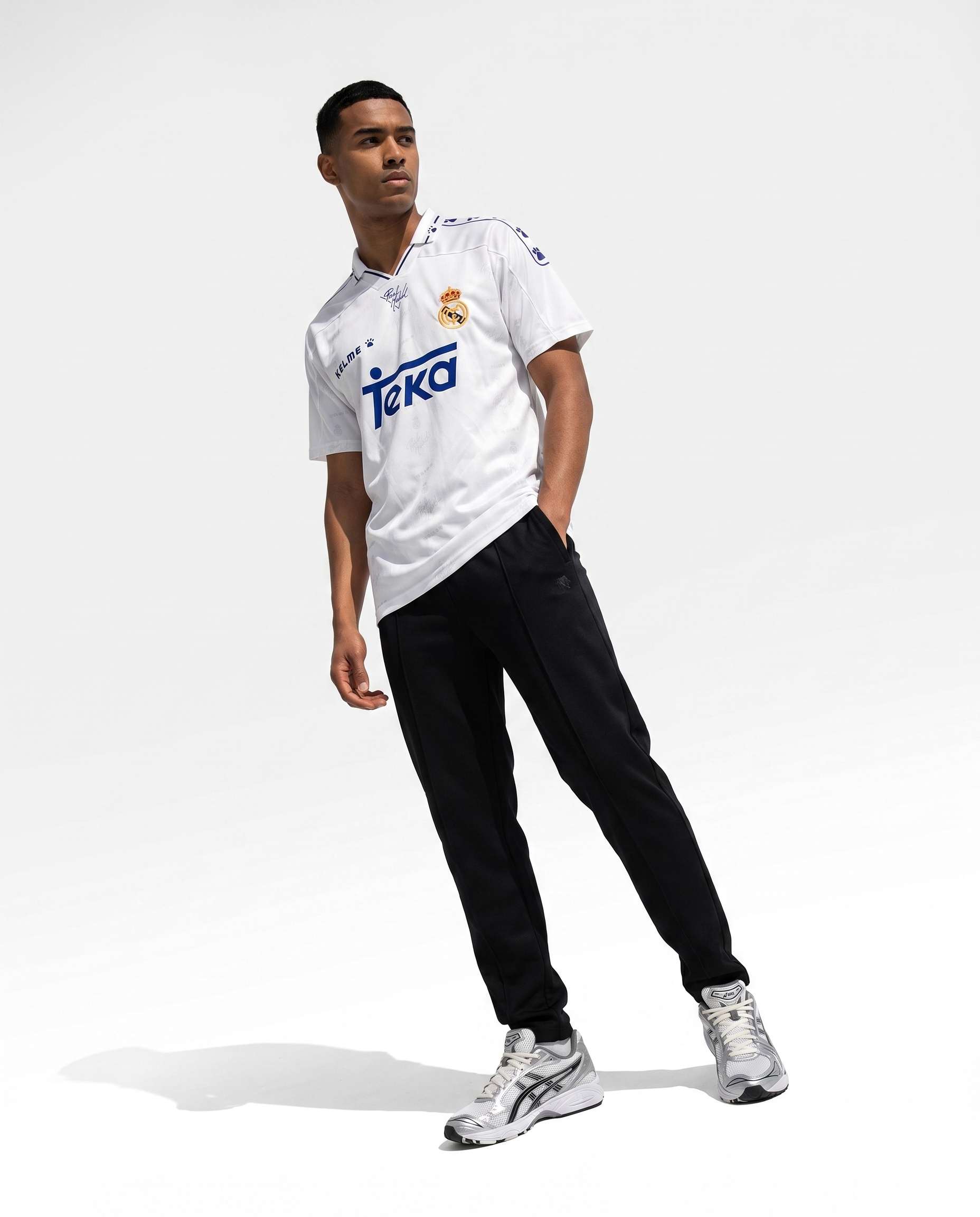 Real Madrid 94/96 Home Retro Jersey — White Royalty - Gallery 3
