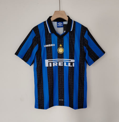 Inter Milan 97/98 Home Retro — Black and Blue Forever