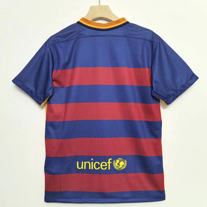 Barcelona 2015/16 Home Retro Jersey — Wide Stripes, Big Moments