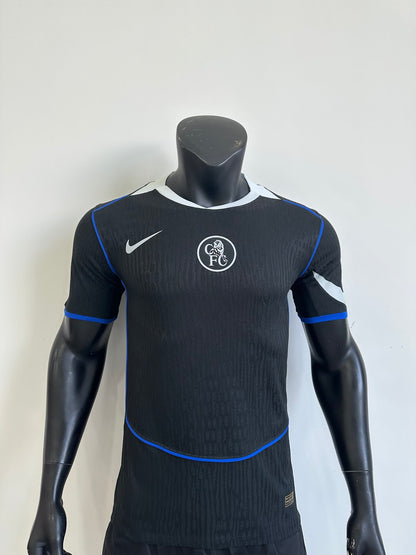 Chelsea 25/26 Away Jersey — Stamford Bridge After Dark