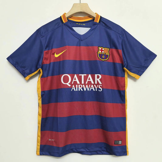 Barcelona 2015/16 Home Retro Jersey — Wide Stripes, Big Moments