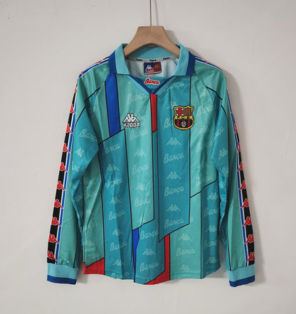 Barcelona 1996/97 Away Retro Jersey — The Teal Icon