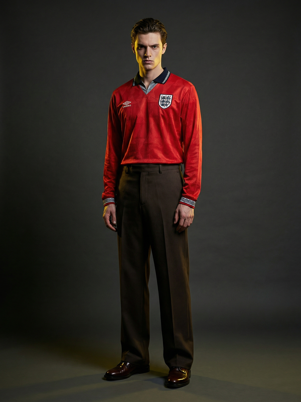 England 1990 Away Retro — The Italia 90 Red That Lives Forever - Secondary