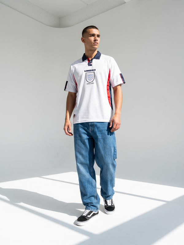 England 1998 Home Retro — The France 98 Classic in White - Secondary