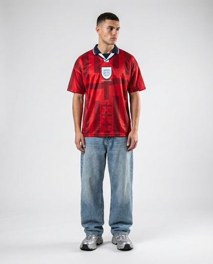 England 1998 Away Retro — France 98 Red That Sent Shivers
