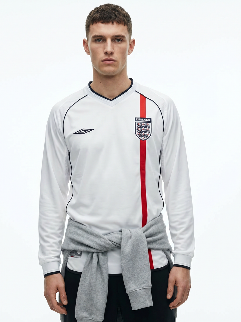England 2002 Home Retro — Long Sleeves for Japan and Korea - Image 1