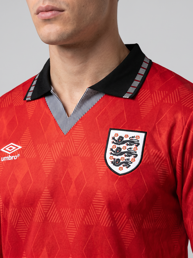 England 1990 Away Retro — The Italia 90 Red That Lives Forever - Image 1