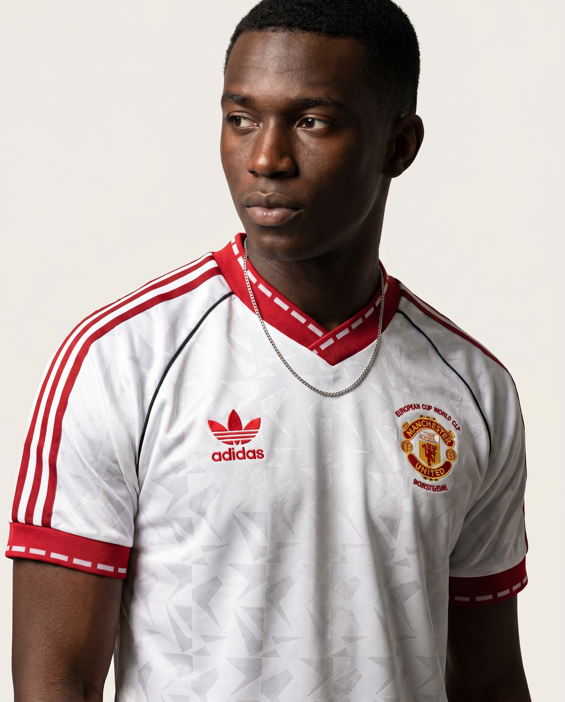 Manchester United 1990/91 Away Retro — The Red Devils White Classic - Gallery 3