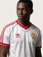 Manchester United 1990/91 Away Retro — The Red Devils White Classic - Thumbnail 3