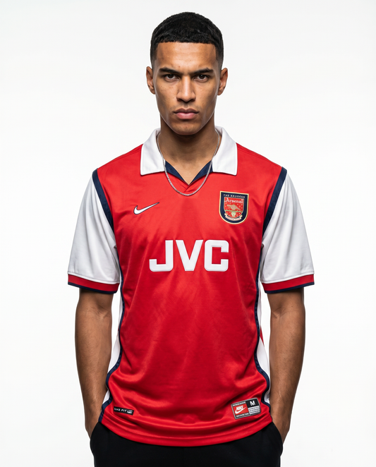 Arsenal 98/99 Home Retro — The Double Season in Red & White