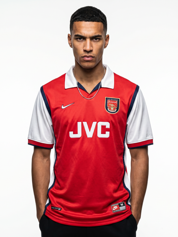 Arsenal 98/99 Home Retro — The Double Season in Red & White