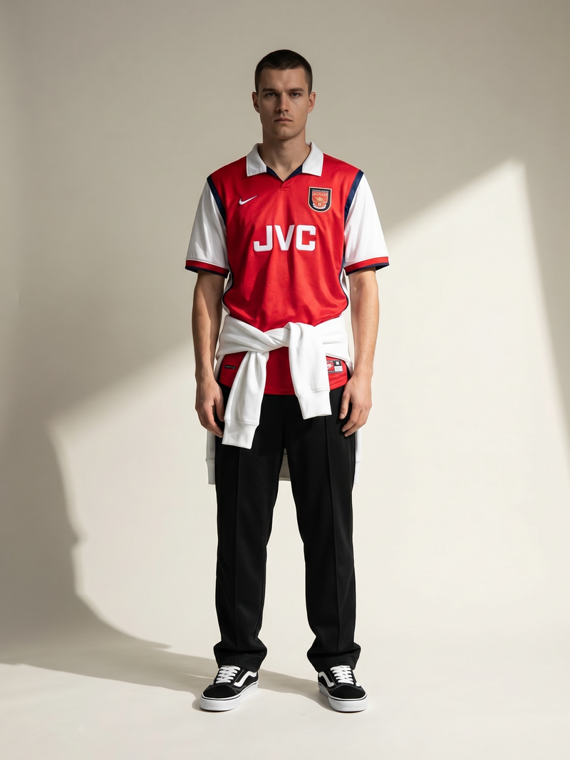 Arsenal 98/99 Home Retro — The Double Season in Red & White - Image 3