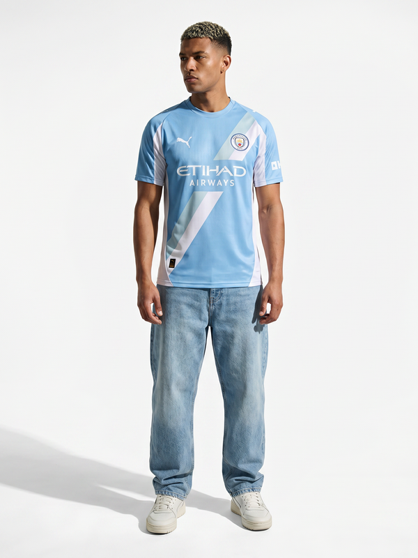 Manchester City 25/26 Home Jersey — The Etihad Sky Blues