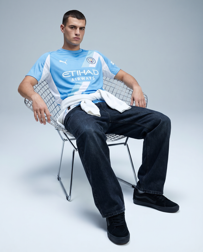 Manchester City 25/26 Home Jersey — The Etihad Sky Blues