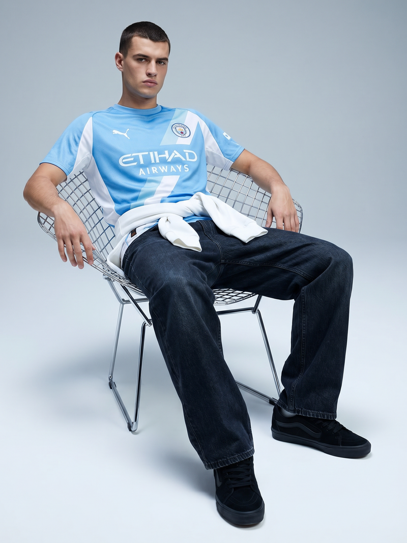 Manchester City 25/26 Home Jersey — The Etihad Sky Blues - Image 4