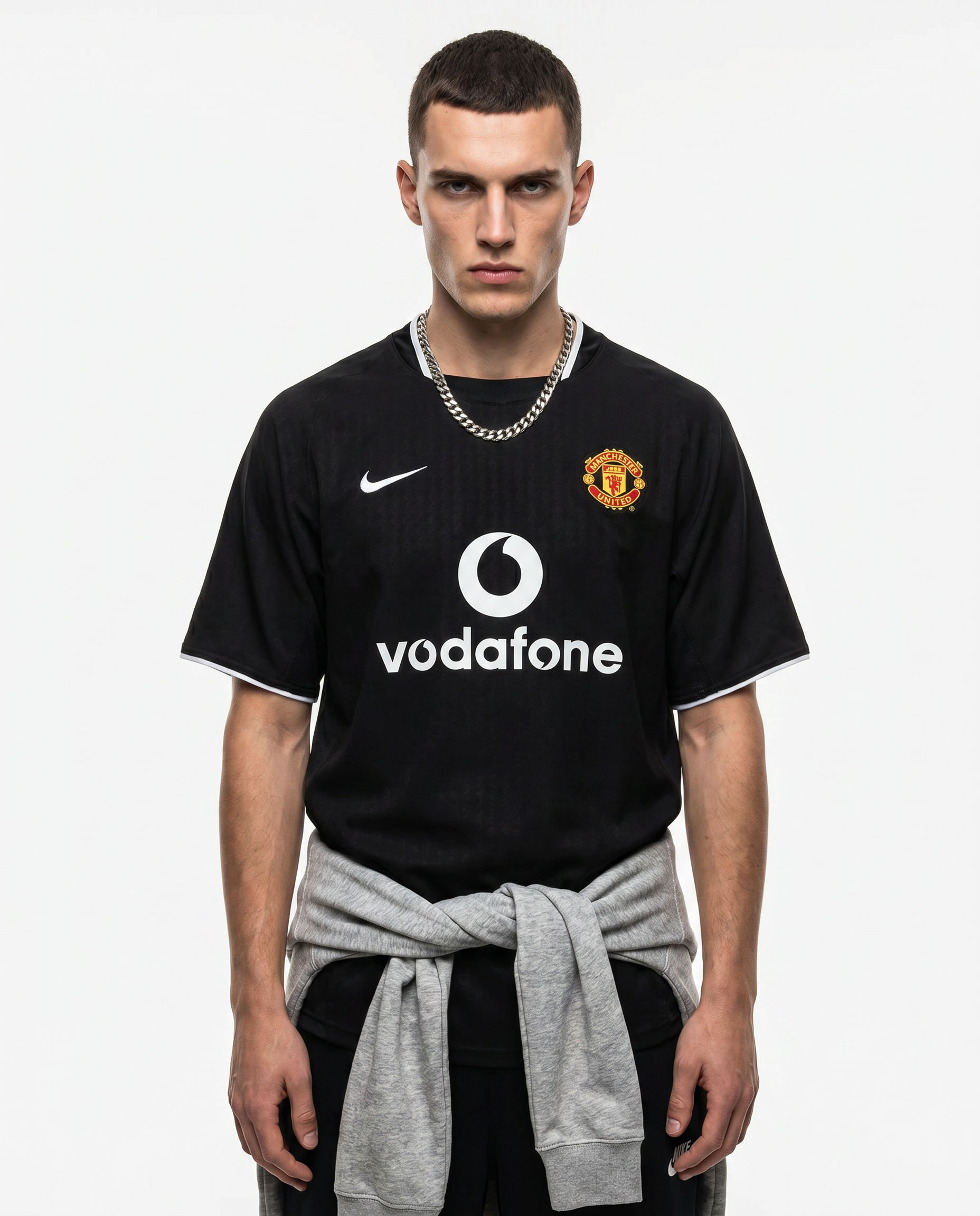 Manchester United 2003/05 Third Retro Jersey — Black Devils - Gallery 1