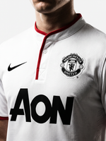 Manchester United 2013/14 Away Retro Jersey — White Devils - Thumbnail 1