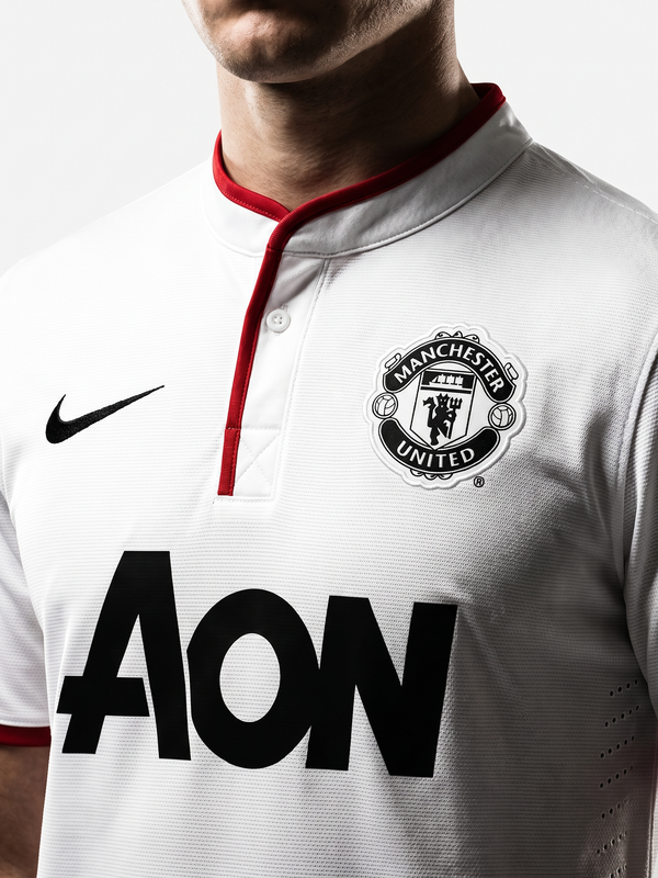 Manchester United 2013/14 Away Retro Jersey — White Devils