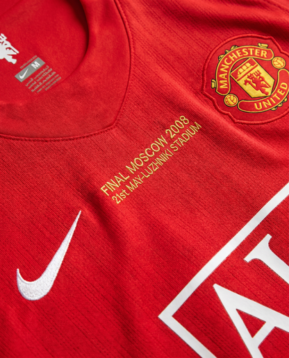 Manchester United 2007/08 Home Retro Jersey - Moscow Final