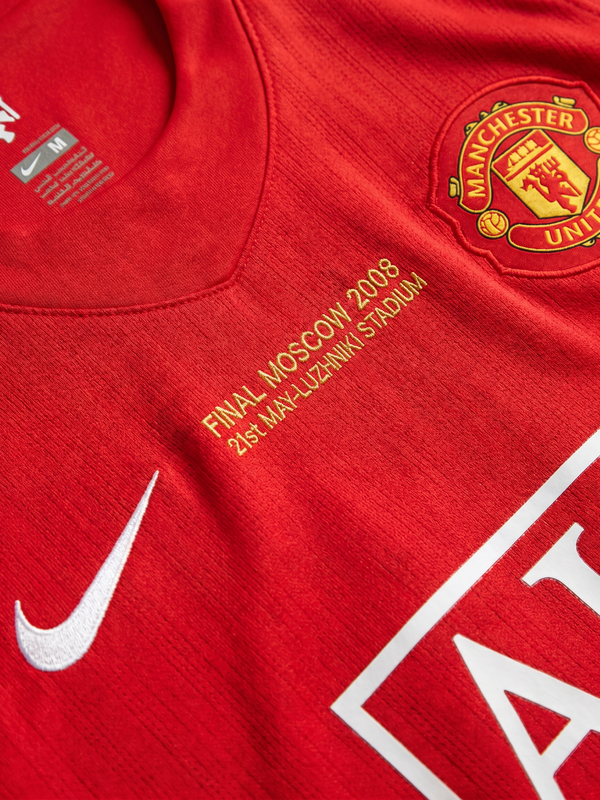 Manchester United 2007/08 Home Retro Jersey - Moscow Final - Secondary
