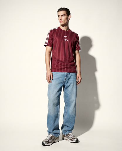 Arsenal Originals Pinstripe Shirt - Burgundy Heritage