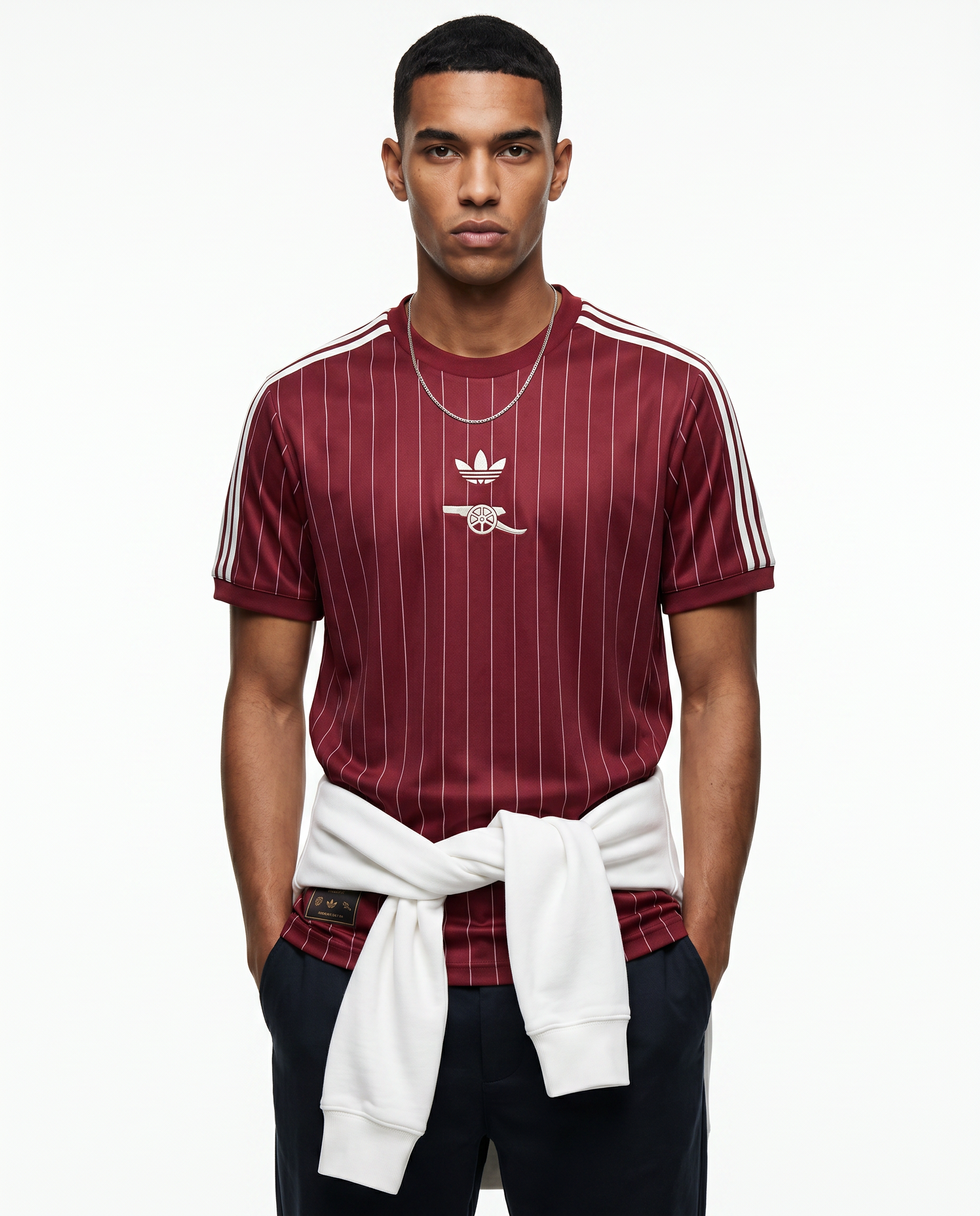 Arsenal Originals Pinstripe Shirt - Burgundy Heritage - Gallery 3