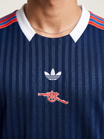 Arsenal Originals Pinstripe Shirt - Navy Throwback - Thumbnail 1