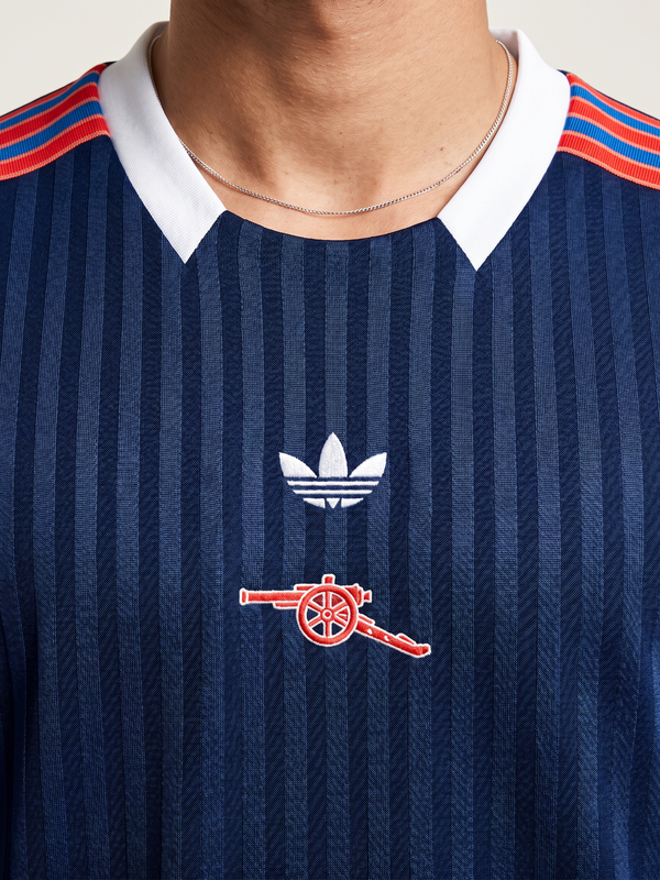 Arsenal Originals Pinstripe Shirt - Navy Throwback
