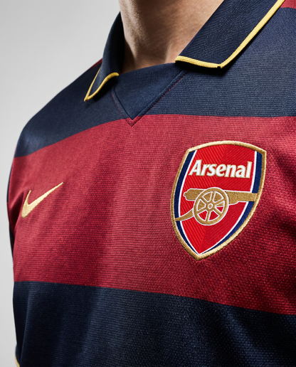 Arsenal Retro Away Shirt 07/08 - Redcurrant Hoops Edition